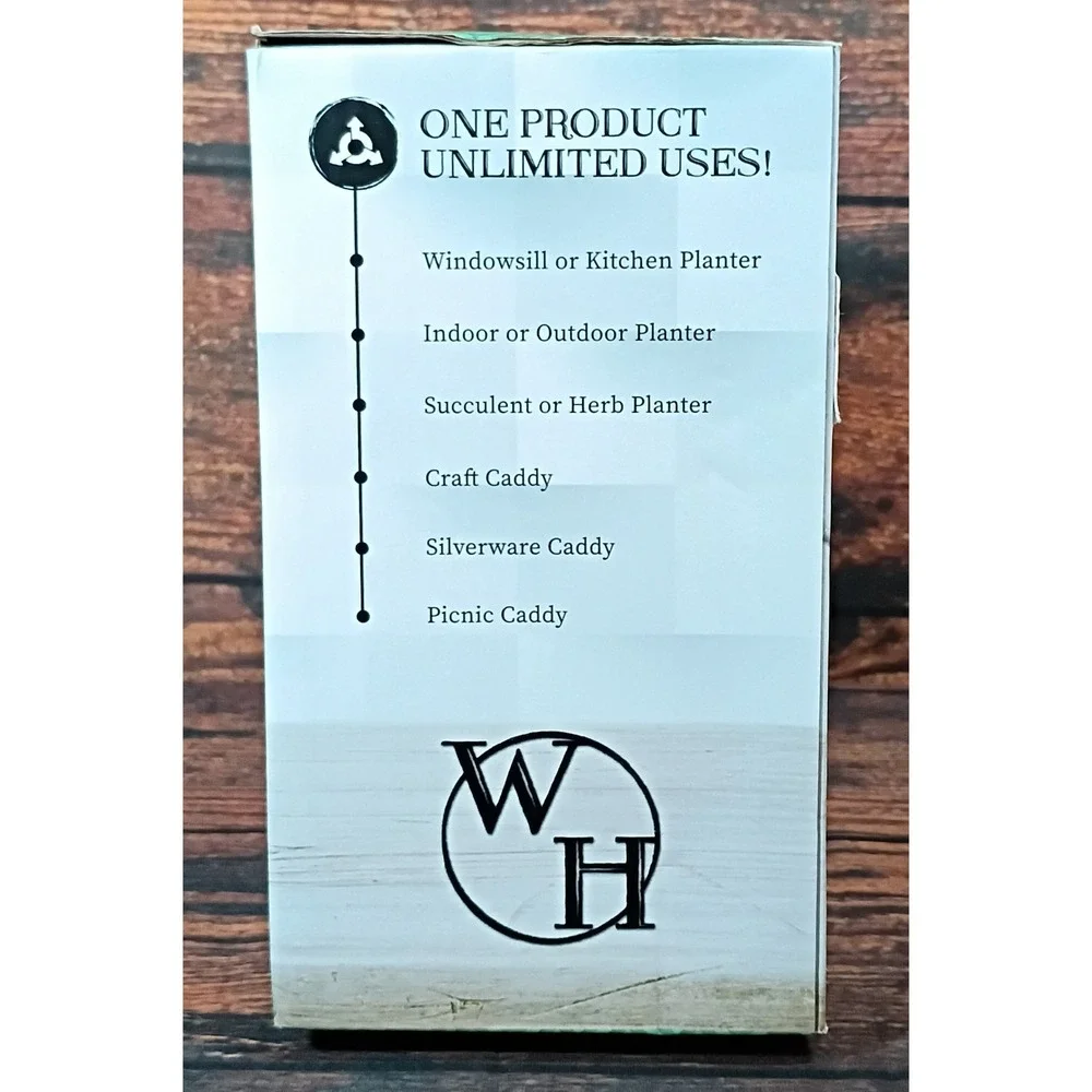 Walford Home Farmhouse Flower Pots Set of 3 Galvanized Steel Planters WHG1902
